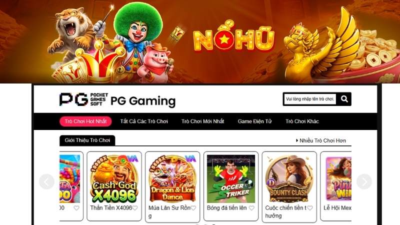 Khám Phá PG Điện Tử - Sảnh Nổ Hũ 3D Đỉnh Cao Tại NOHU